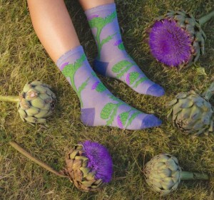 Coucou Suzette Unisex Socken Glitzer Artischoken