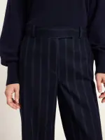 Lanius Damen Hose Streifen Marlenehose GRS Midnight