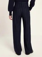 Lanius Damen Hose Streifen Marlenehose GRS Midnight