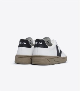 Veja Herren Schuhe V-12 Leather Black White Dune