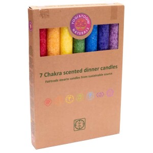 Phoenix Import Dinner- und Duftkerzen Chakra 7er Set 688