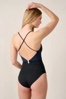 Mymarini Damen Badeanzug Summersuit Classics black navy