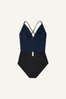 Mymarini Damen Badeanzug Summersuit Classics black navy