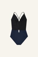 Mymarini Damen Badeanzug Summersuit Classics black navy