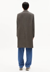 Armedangels Herren Mantel Paablo mid grey melange