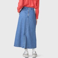 Klitmoller Collective Damen Rock Amber denim light blue stonewash
