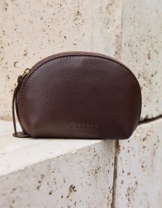 O My Bag Make-Up-Tasche klein Soft Grain Leather Chocolate