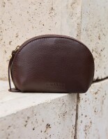 O My Bag Make-Up-Tasche klein Soft Grain Leather Chocolate