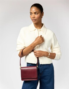 O My Bag Handtasche Audrey Mini Classic Leather Dark Cherry