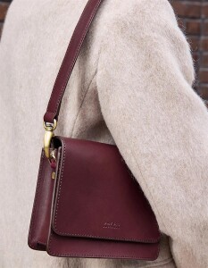 O My Bag Handtasche Audrey Mini Classic Leather Dark Cherry