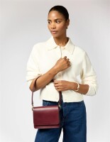 O My Bag Handtasche Audrey Mini Classic Leather Dark Cherry