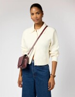 O My Bag Handtasche Audrey Mini Classic Leather Dark Cherry