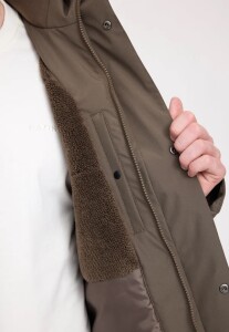 Mazine Herren Jacke Padded Parka olive brown
