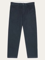 KnowledgeCotton Herren Hose FLINT organic cotton twill chino 1070091 Total Eclipse