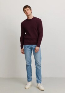 Recolution Herren Pullover Lupin dark plum