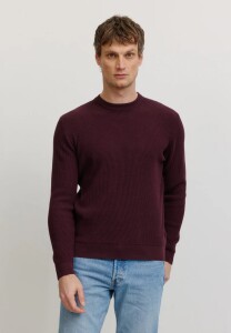 Recolution Herren Pullover Lupin dark plum
