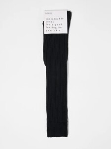 Lanius Damen Kniestrümpfe GOTS black