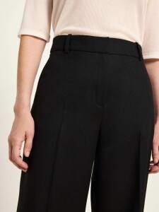 Lanius Damen Hose verkürzte Hose GOTS black