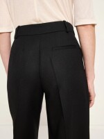Lanius Damen Hose verkürzte Hose GOTS black