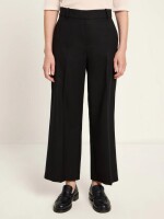 Lanius Damen Hose verkürzte Hose GOTS black