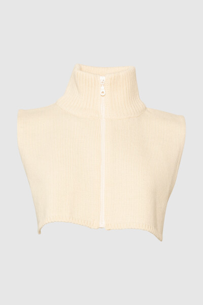 WOOLISH Unisex Zip-Schal Ami Merino white