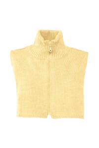WOOLISH Unisex Zip-Schal Ami Merino light yellow