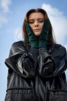 WOOLISH Unisex Handschuhe Iki Merino emerald green