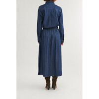 Basic Apparel Damen Rock Bine Long Mid Blue