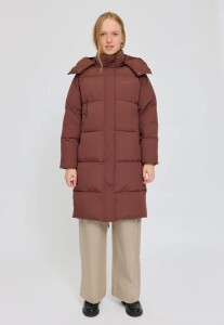 Mazine Damen Jacke Over-Sized Puffer Coat deep mahogany
