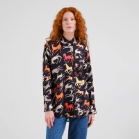 Dedicated Damen Bluse Kosta Mustang Party Black