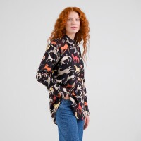 Dedicated Damen Bluse Kosta Mustang Party Black