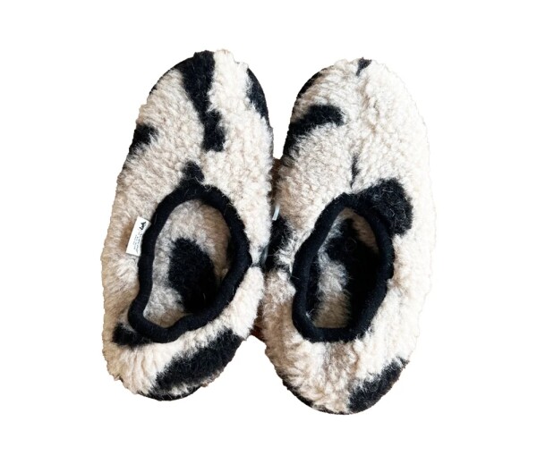 Alwero Unisex Hausschuhe Ballerina Gepard