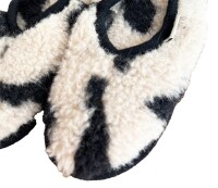 Alwero Unisex Hausschuhe Ballerina Gepard
