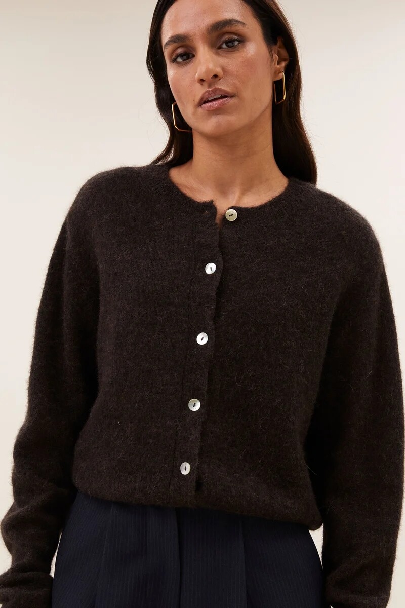 By Bar Damen Cardigan Cleo deep brown box