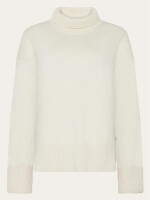 KnowledgeCotton Damen Pullover Organic Cotton Crew Neck 2080099 Egret