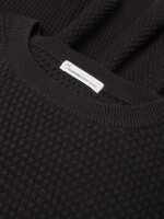 KnowledgeCotton Herren Pullover 1080067 VAGN regular bubble knit crew neck chocolate torte
