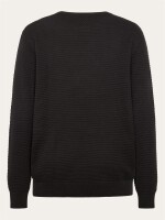 KnowledgeCotton Herren Pullover 1080067 VAGN regular bubble knit crew neck chocolate torte