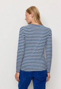 Recolution Damen Longsleeve Iris Stripes lapis blue