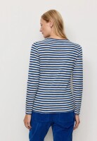 Recolution Damen Longsleeve Iris Stripes lapis blue