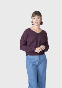 Klitmoller Collective Damen Pullover Vanessa knit burgundy