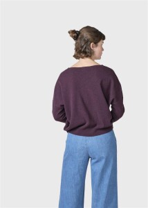 Klitmoller Collective Damen Pullover Vanessa knit burgundy
