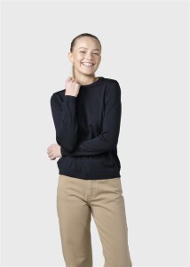 Klitmoller Collective Damen Pullover Basic Merino black