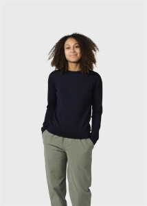 Klitmoller Collective Damen Pullover Basic Merino black