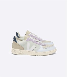 Veja Damen Schuhe V-10 Suede Jade White Multico