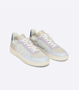 Veja Damen Schuhe V-10 Suede Jade White Multico