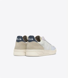 Veja Damen Schuhe V-10 Suede Jade White Multico