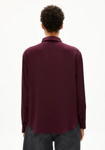 Armedangels Damen Bluse Larisaana LS dark cranberry