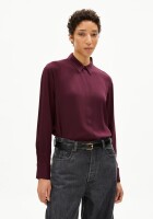 Armedangels Damen Bluse Larisaana LS dark cranberry