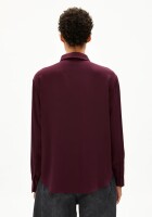 Armedangels Damen Bluse Larisaana LS dark cranberry