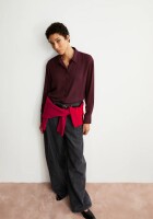 Armedangels Damen Bluse Larisaana LS dark cranberry
